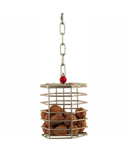 Baffle Cage - Stainless Steel Foraging Toy - Large